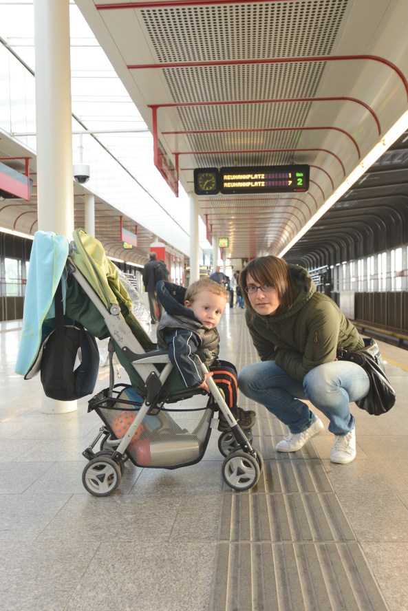 La mia famiglia sulla banchina